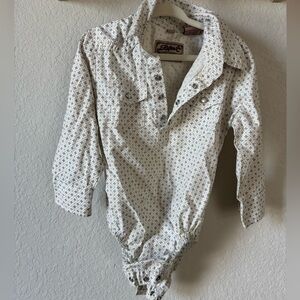 Cowboy pear snap body suit